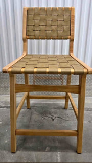 24-inch woven stripe bar stool counter height seating modern design