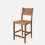 24" Woven Stripe Bar Stool | Modern Counter Height Seating – New Without Box