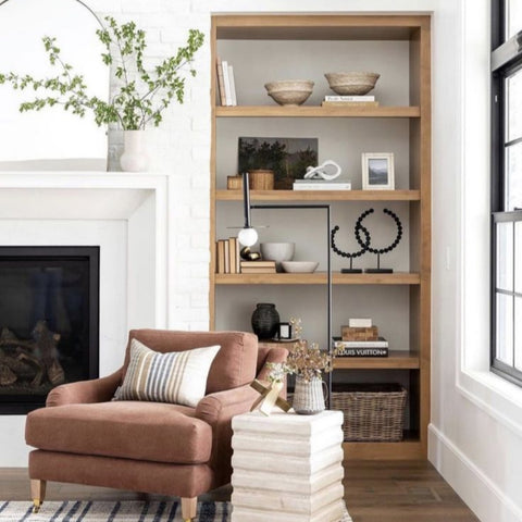 72" Carson Bookcase by Threshold Studio McGee - Tall Modern Storage Shelving Unit