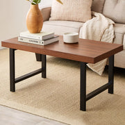 Best Choice Products 44" Butcher Block Coffee Table – Modern Rectangular Wood Top Table with Metal Legs, Best Choice Products 44-inch modern butcher block coffee table with metal legs and rectangular wood top