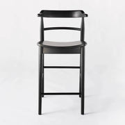 Threshold™ x Studio McGee Kaysville Curved Back Wood Counter Height Barstool – Modern Farmhouse Kitchen Stool, Threshold Kaysville counter height barstool with curved back wood frame, Studio McGee design, Kaysville Curved Back Counter Barstool – Threshold™ x Studio McGee | Solid Wood Kitchen Stool