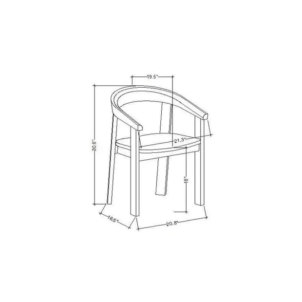 Threshold™ x Studio McGee Terra Solid Wood Curved Back Dining Chair – Modern Farmhouse Dining Seat