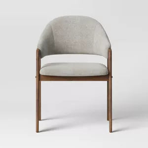 Ingleside Open Back Upholstered Wood Frame Dining Chair - Threshold™, Threshold™ Ingleside Upholstered Dining Chair – Open Back Wood Frame Chair for Dining Room Seating, Threshold Ingleside open back dining chair with upholstered seat and wood frame in neutral finish