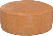 SIMPLIHOME Brody Boho Round Pouf – Distressed Brown Vegan Faux Leather Ottoman for Living Room, Bedroom & Kids Room, SIMPLIHOME Brody boho round pouf in distressed brown vegan faux leather for modern casual spaces, Brody Round Pouf – SIMPLIHOME | Distressed Brown Faux Leather Boho Ottoman