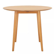 Safavieh Lovell Folding Round Dining Table – Compact Wood Drop-Leaf Table for Small Spaces, Safavieh Lovell folding round wood dining table with drop-leaf design for small spaces
