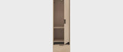 Mid-century natural maple storage cabinet with file drawer and adjustable shelf by Sauder