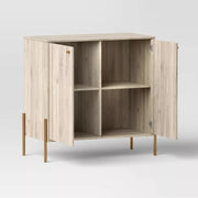 Threshold™ Elowen 2-Door Cabinet – Modern Storage Cabinet with Adjustable Shelves. Threshold Elowen modern 2-door cabinet with adjustable shelves, closed storage solution for home