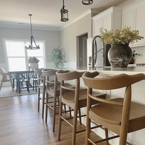 Threshold™ Kaysville Curved Back Wood Counter Height Barstool – Studio McGee Design, Modern Kitchen Stool, Threshold Kaysville curved back counter height wood barstool designed with Studio McGee, Kaysville Curved Back Counter Barstool – Threshold™ x Studio McGee | Wood Kitchen Stool