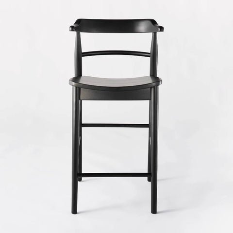 Threshold™ Kaysville Curved Back Wood Counter Height Barstool – Studio McGee Design, Modern Kitchen Stool, Threshold Kaysville curved back counter height wood barstool designed with Studio McGee, Kaysville Curved Back Counter Barstool – Threshold™ x Studio McGee | Wood Kitchen Stool