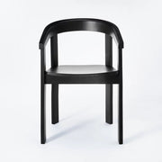 Threshold Studio McGee Terra dining chair with curved back, solid wood construction, and natural finish. Terra Curved Back Solid Wood Dining Chair – Threshold™ x Studio McGee