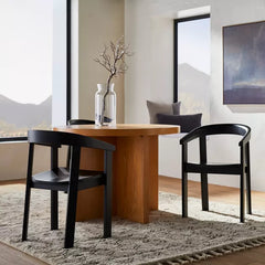 Threshold™ x Studio McGee Terra Solid Wood Curved Back Dining Chair – Modern Farmhouse Dining Seat