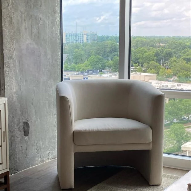 Threshold™ x Studio McGee Vernon Upholstered Barrel Accent Chair – Modern Cozy Lounge Chair

