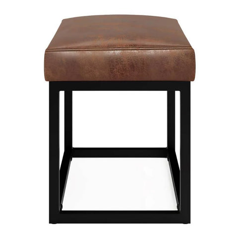 WyndenHall Kerwood 26" Contemporary Rectangle Bench – Upholstered Entryway or Bedroom Bench, WyndenHall 26" Kerwood Contemporary Rectangle Bench