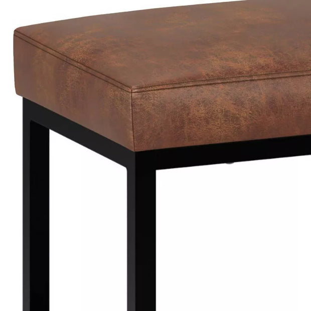 WyndenHall Kerwood 26" Contemporary Rectangle Bench – Upholstered Entryway or Bedroom Bench