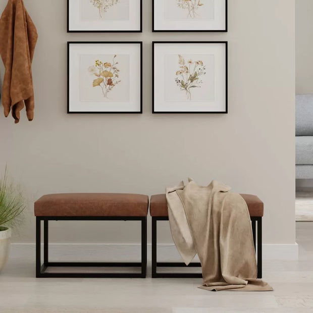 WyndenHall Kerwood 26" Contemporary Rectangle Bench – Upholstered Entryway or Bedroom Bench